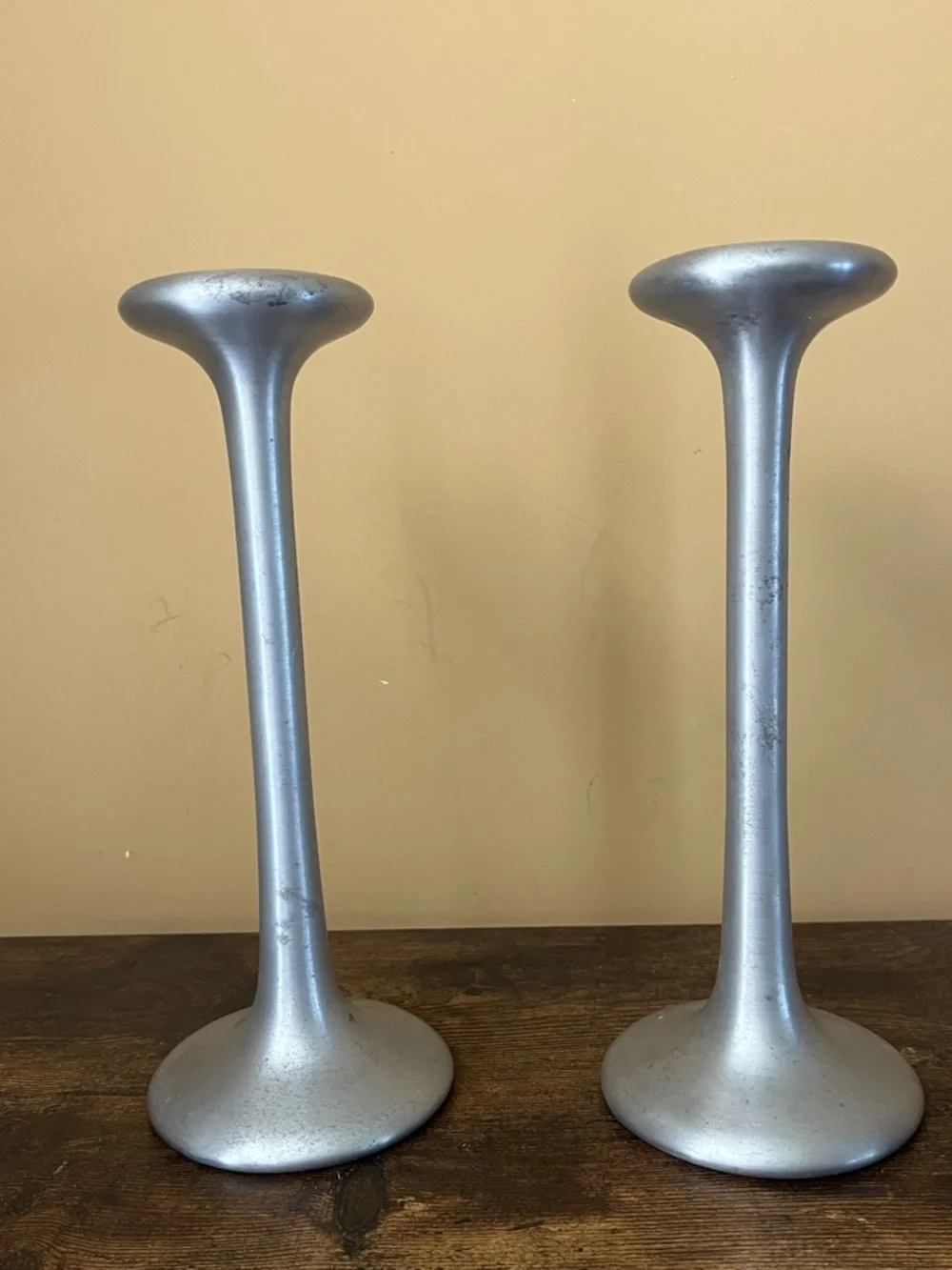 Vintage Ikea Kayla Carl Ojerstam 10” Candlestick Candle Holder Set of Two